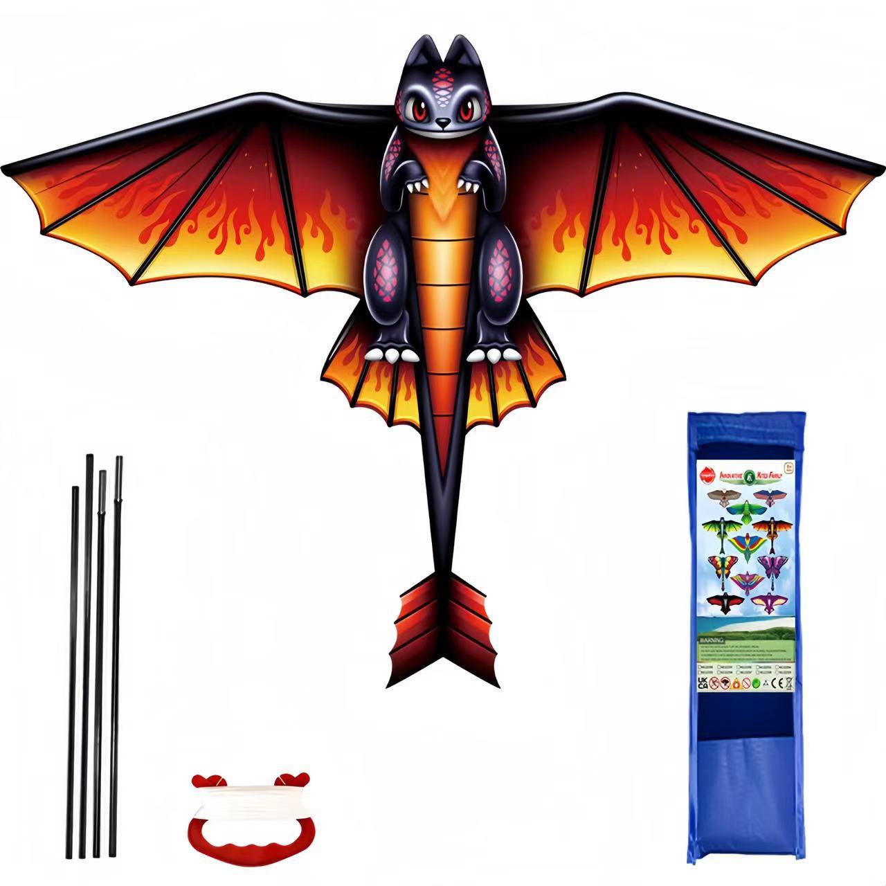 Flying Dragon Kite-Red