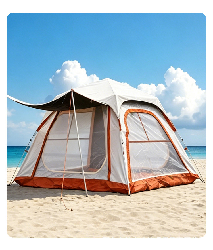 Factory wholesale outdoor square tent, canopy tent, sun-proof and waterproof seaside camping tent, travel tent