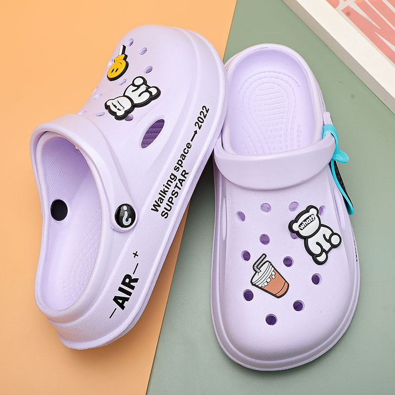 Eva Dong Dong zapatos para mujeres de verano nuevos estudiantes coreanos vestidos de enfermería bolsa suave antideslizante zapatillas de playa al por mayor