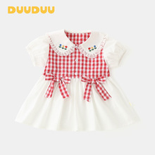 DUUDUU�t��2025�ļ�����냺�����·��nʽ�L����ȹ��Ůͯ�B��ȹ