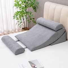 胃酸逆流防止老人寝たきり看護妊婦の授乳半横スロープクッションは組み合わせの三角クッションを調節できます。