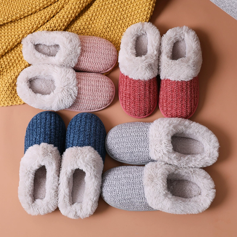 Can Lan оптовая продажа, новые хлопковые тапочки, плюшевые домашние осенне-зимние взрывные пары, теплые женские противоскользящие хлопковые туфли