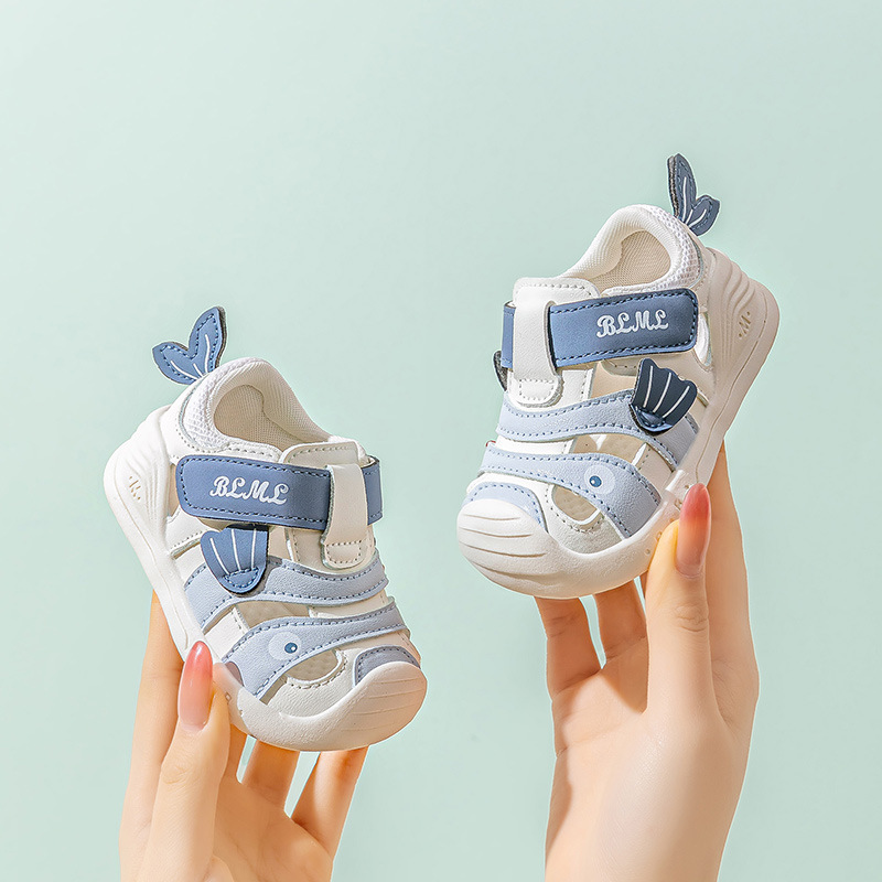 Baby Toddler Sandals 1-2-3 Years Old Summer New Soft-Soled Breathable Anti-Collision Toe-Cap Infant Shoes for Boys and Girls Baby Toddler Sandals 1-2-3 Years Old Summer New Soft-Soled Breathable Anti-Collision Toe-Cap Infant Shoes for Boys and Girls