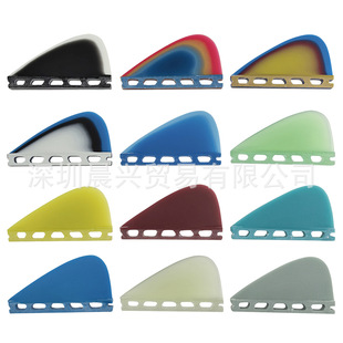 Wholesale Surfboard Accessories Tail Rudder Single Tap Surf Fiberglass Fin Paddle Board Multi-Color Deck Small Tail Fin