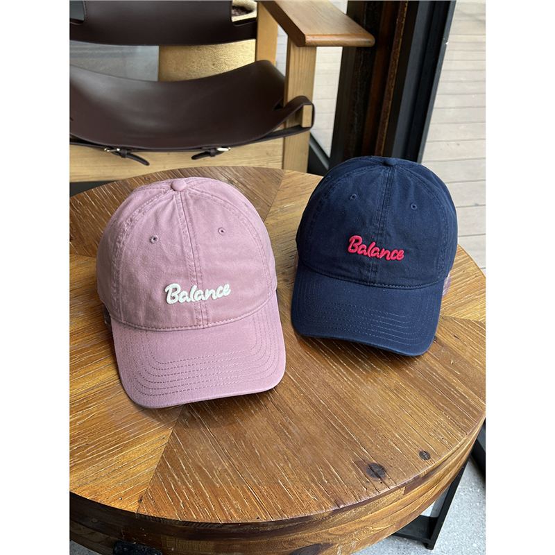 Balance Letter 3D Embroidery All-Cotton Baseball Cap for Women, Wide Brim, Flattering for Complexion, Soft Top, Duckbill Cap for Men Balance Letter 3D Embroidery All-Cotton Baseball Cap for Women, Wide Brim, Flattering for Complexion, Soft Top, Duckbill Cap for Men