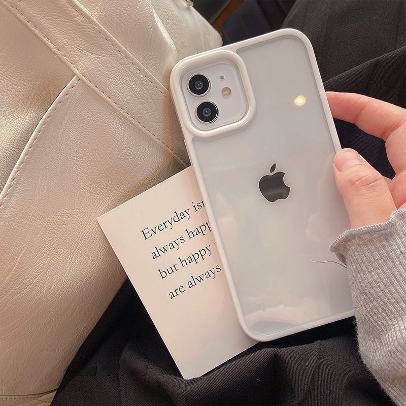 Funda adecuada para teléfono móvil Apple 13, funda protectora para iPhone 14, acrílica 11 anticaída, 12 de doble capa, a prueba de golpes