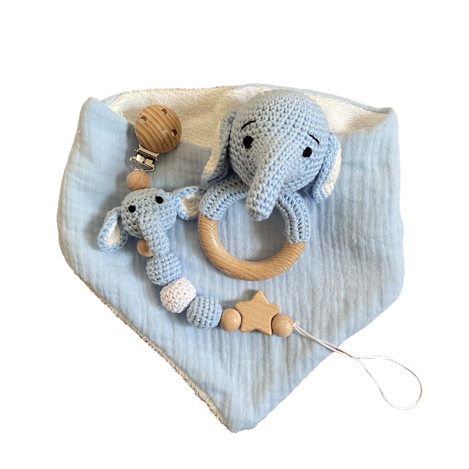 Toalla de bolsa de bebé Caja de regalo de nacimiento Toalla de cuidado de bebé Juego de sonajero Bebé recién nacido Juguete de bebé Nuevo