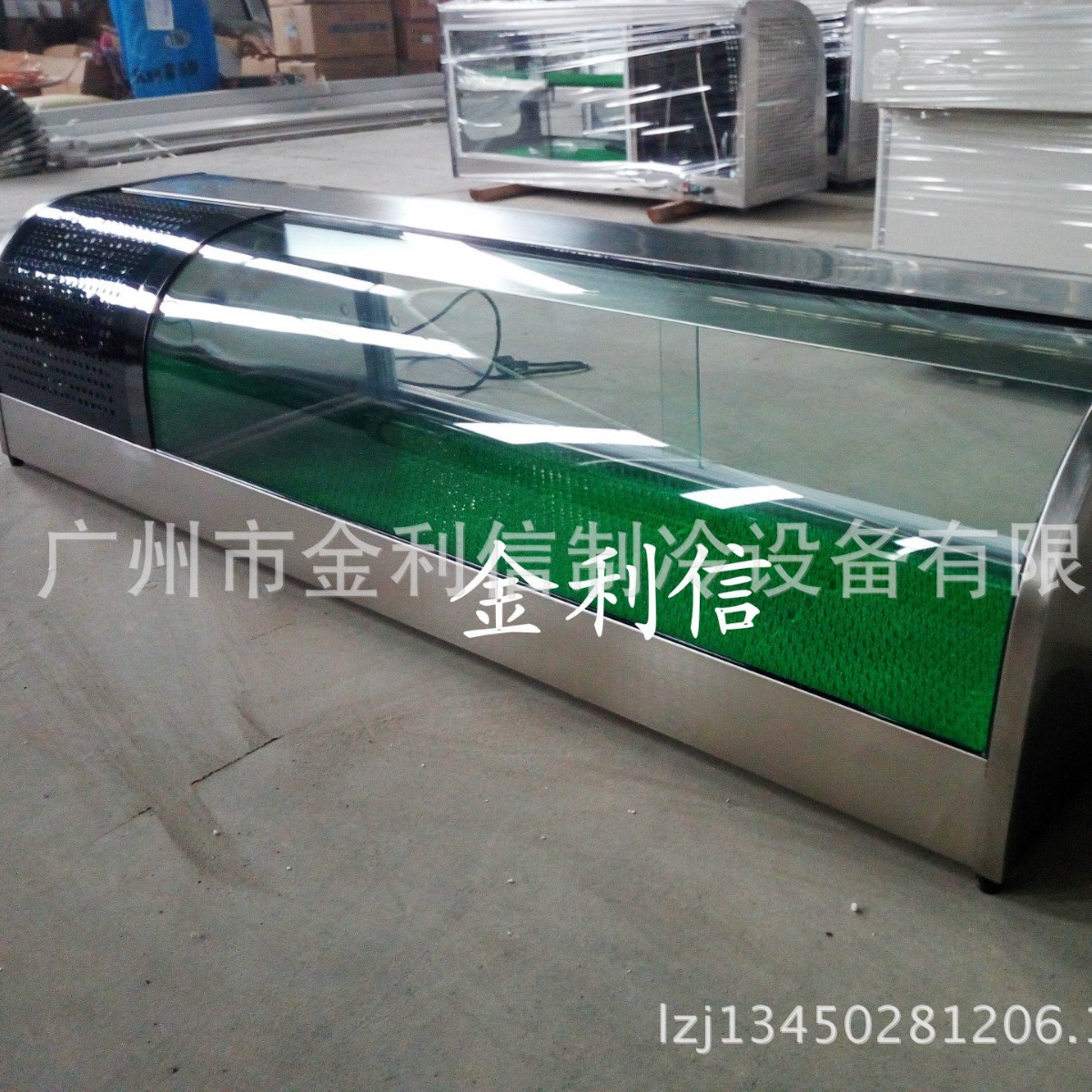 金利信牌新款不锈钢三文鱼寿司保鲜冷藏展示柜紫菜包饭冷藏冷柜