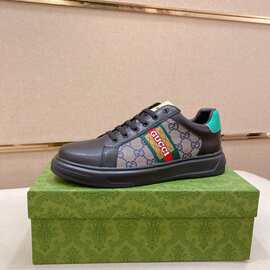 运动鞋秋季款拼色休闲单鞋潮流时尚织带男鞋批发代发男鞋子