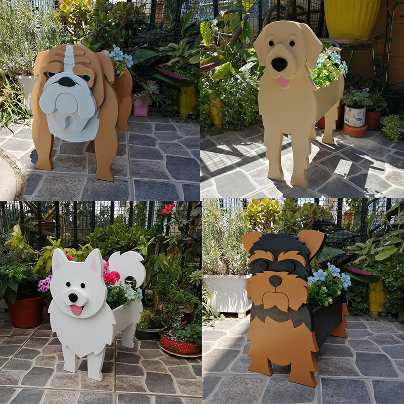 Love for Pets, Dog Planter, Outdoor Decorative Flower Pot, Flower Basket, Garden Crafts, Cross-Border Manufacturer Supplies Bonsai Love for Pets, Dog Planter, Outdoor Decorative Flower Pot, Flower Basket, Garden Crafts, Cross-Border Manufacturer Supplies Bonsai
