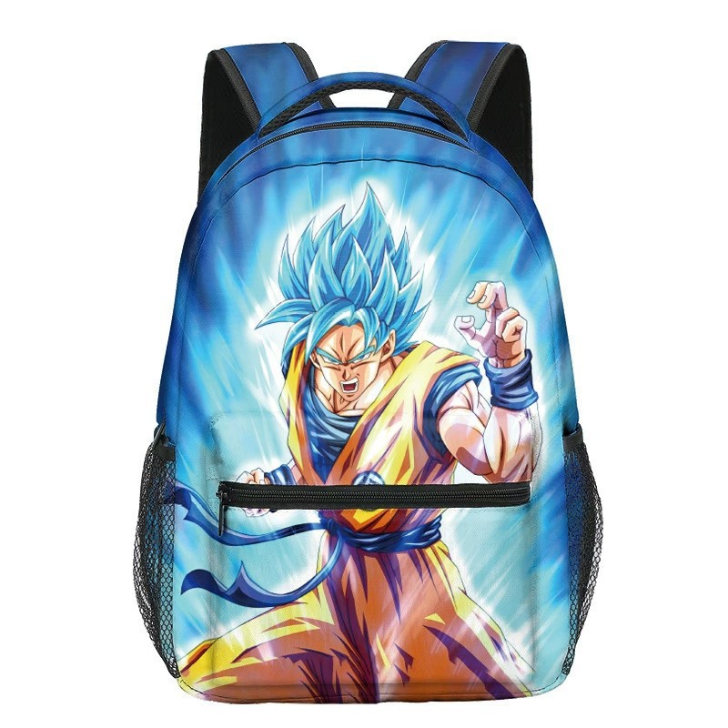3D transfronterizo impresión de doble cara siete bolas de dragón nuevo dibujo animado bolsas escolares de estudiantes de primaria y secundaria mochila para niños mochila