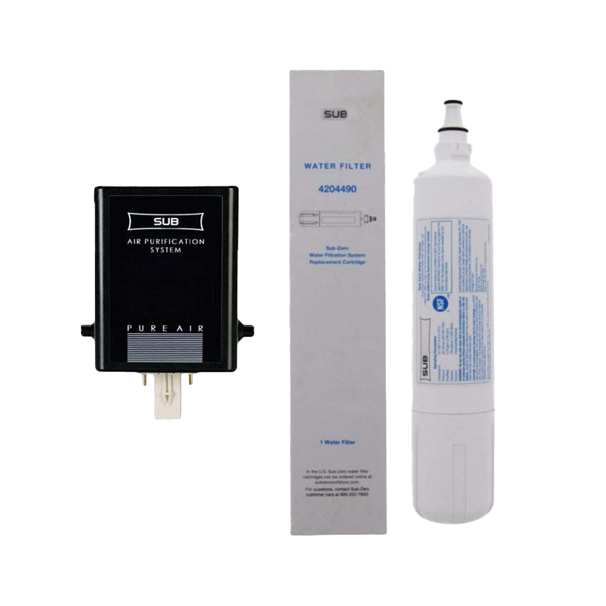 Filtro de elemento de filtro de refrigerador de ajuste Sub-Zero 4204490 + 7007067 traje de filtro de aire