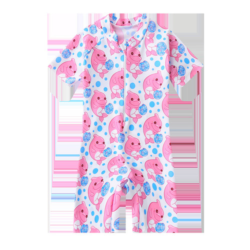Bathing suit for girls, Korean children's swimsuit, kids' vacation swimwear, children's one-piece sun protection surfing suit, infant babies
