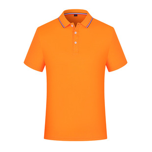 Customized Short-Sleeved Workwear Men's Summer Polo Shirt Workwear Printed Logo Advertising Cultural Shirt Group Workwear Factory Clothing T-Shirt