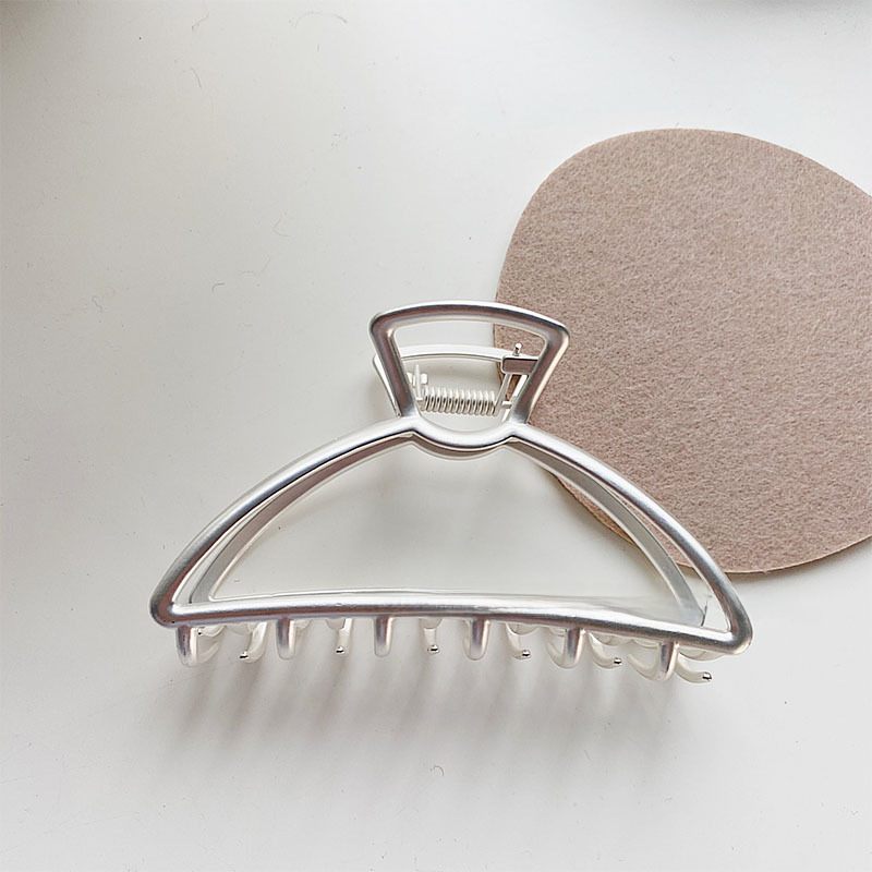 Cold style temperament hair large metal grip clip color plating sweet fairy hair grip Korean style ins female hair accessories_voghion.com