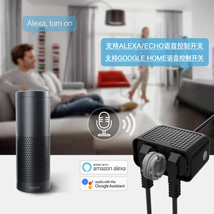 Smart Waterproof Socket Eu Plug Outdoor Smart Plug Socket Wifi Tuya Control Timing Double Hole Conversion Socket