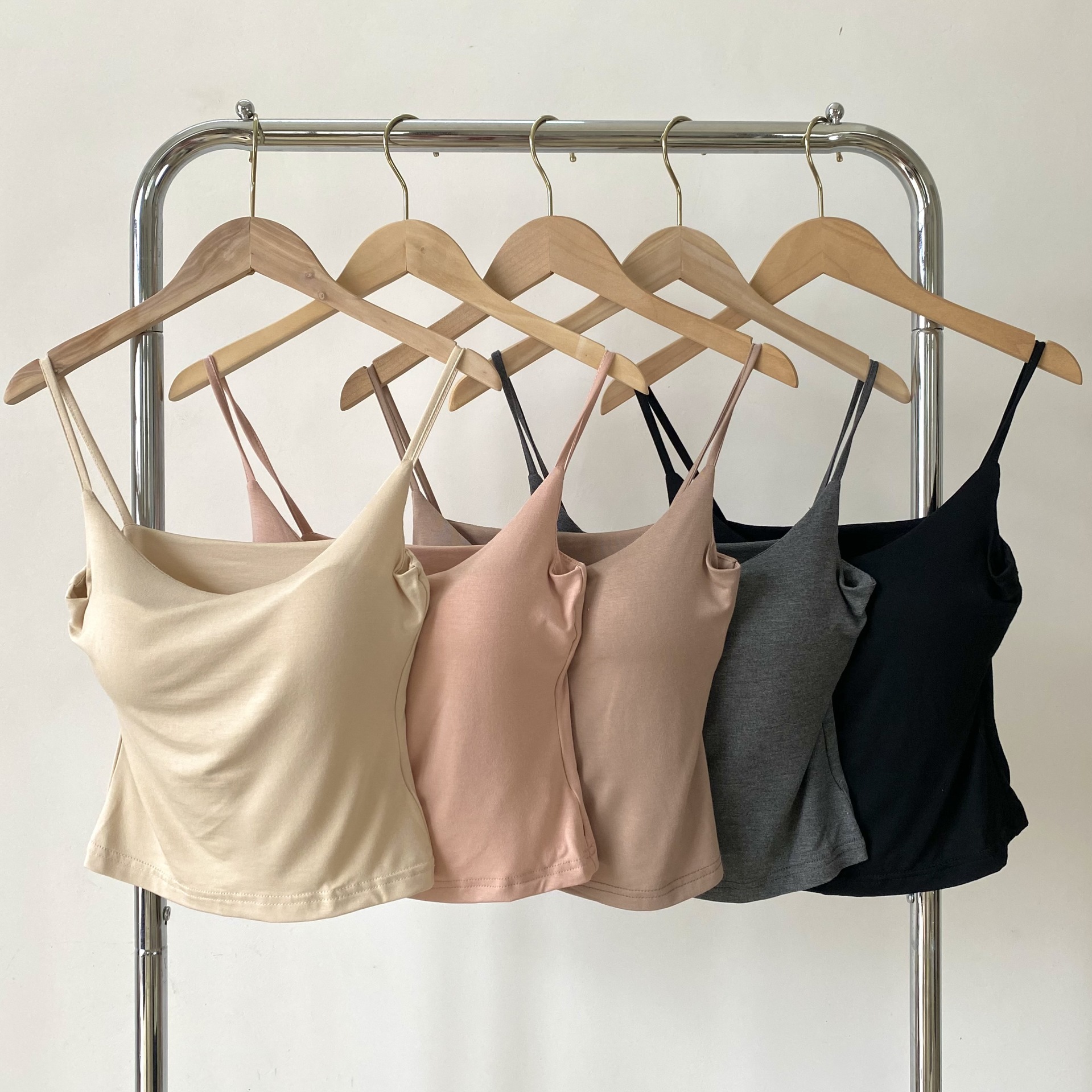 Out of nothing! Comes with 2.5 Extra-expansion bra Chest-showing Top Women's Inner Camisole Sexy Short Top for Women