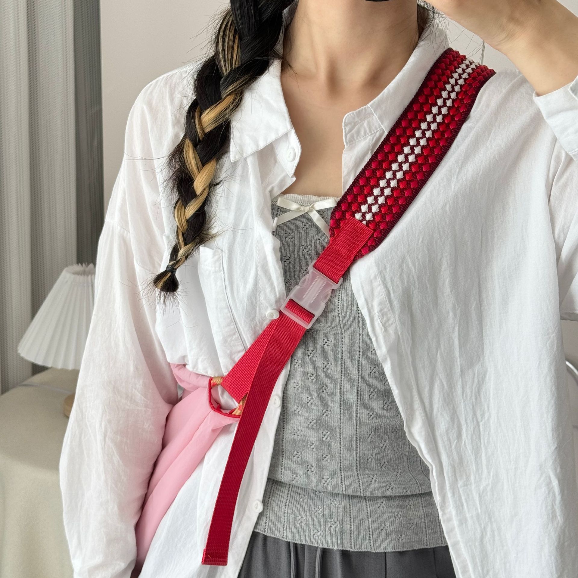 Cordón de nylon bolso correa de hombro bolso de mujer correa de extensión accesorios correa de bolso de mujer correa ajustable