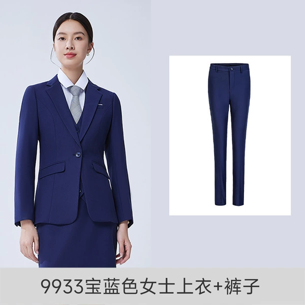 9933 royal blue women's top + pants