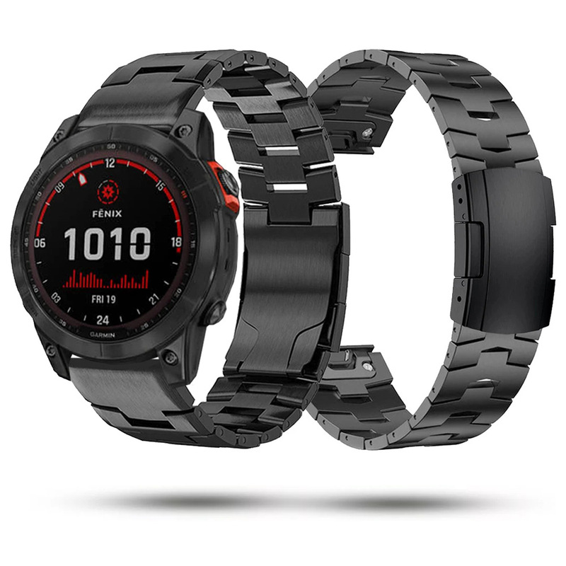 Suitable for Jiaming Garmin Fenix 7/6XPro quick release watch strap Oracle titanium metal strap