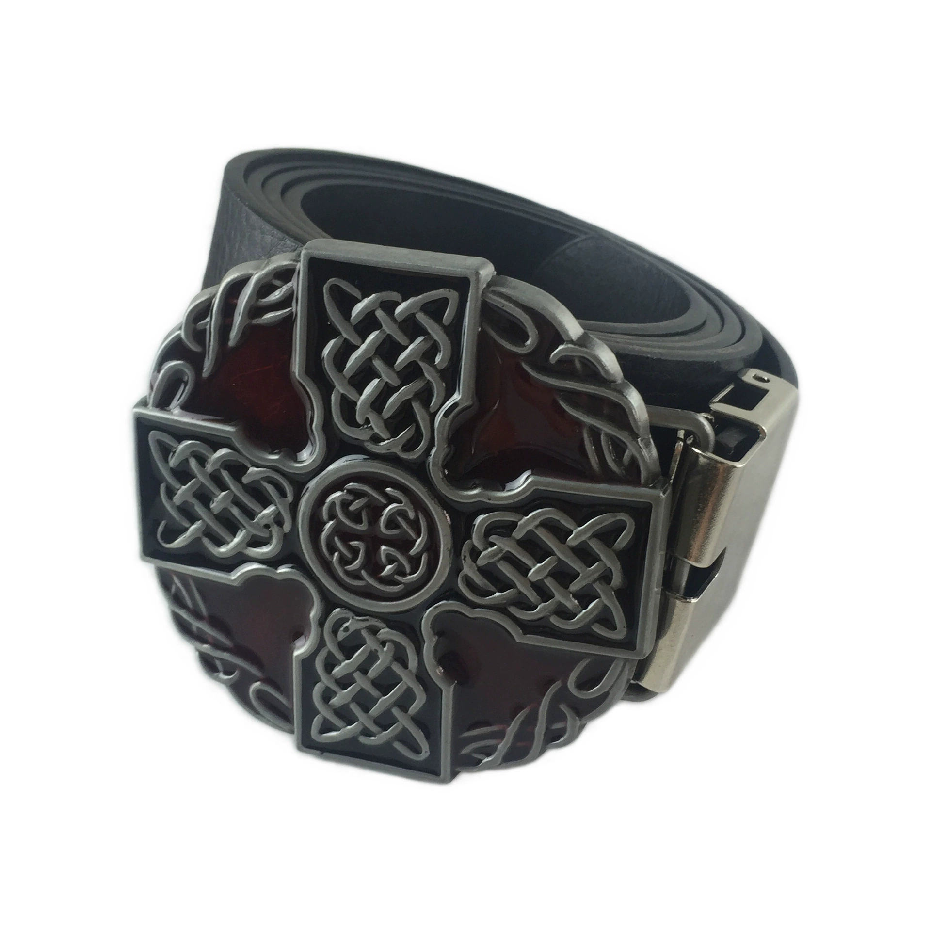 Metal denim belt, retro buckle for leisure