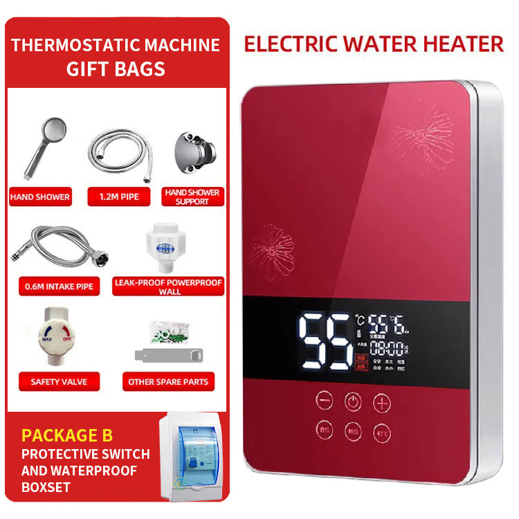 国境を越えたインスタント電気温水器 110V 家庭用インスタント加熱小型シャワーインテリジェント恒温バス省エネ|undefined