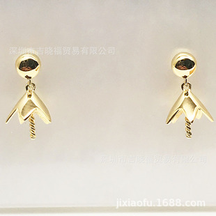 New product T home design Petal High quality Japan AKOYA natural sea water Pearl 18K gold stud earring accessories