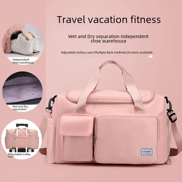 Wholesale Large-Capacity Bags, Portable Waterproof Short-Distance Travel Yoga Swimming Sports Travel Bags, Lightweight Luggage Bags
