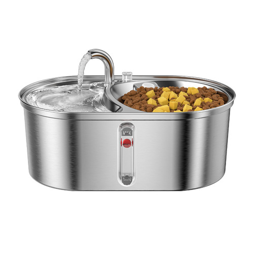 Pet Stainless Steel Water Dispenser Cat and Dog Fountain Intelligent Feeding Water Feeder 3L Drinking Fountain Pet Cat Supplies Manufacturer