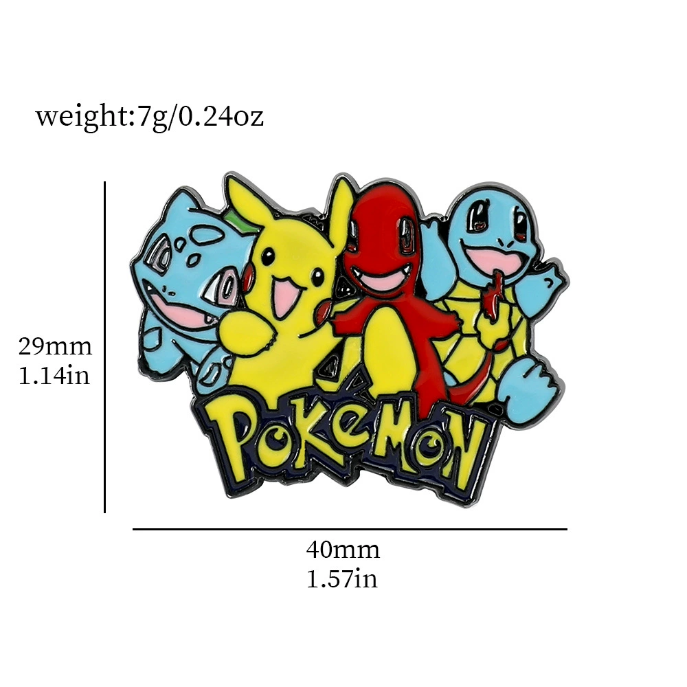 Милая креативная брошь Пикачу, Pokemon мультфильм аниме Pokémon окружение домашнее животное эльф аксессуары