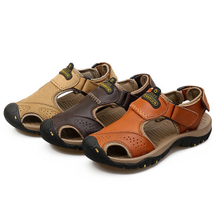 Cross-Border Sandals Men's Summer Breathable Outdoor Casual Shoes Baotou Beach Shoes Thick Sole Non-Slip Personalized Men's Shoes 7238