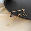 Silver needle, retro fashionable long design earrings with tassels, silver 925 sample, trend of season, wholesale
