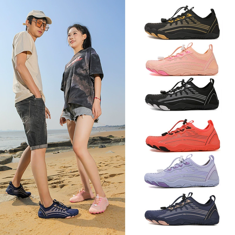 Обувь для воды, обувь для треккинга по реке, мужская и женская быстросохнущая нескользящая обувь для прогулок на открытом воздухе, обувь для фитнеса в помещении, обувь для дайвинга на толстой подошве с защитой от проколов.