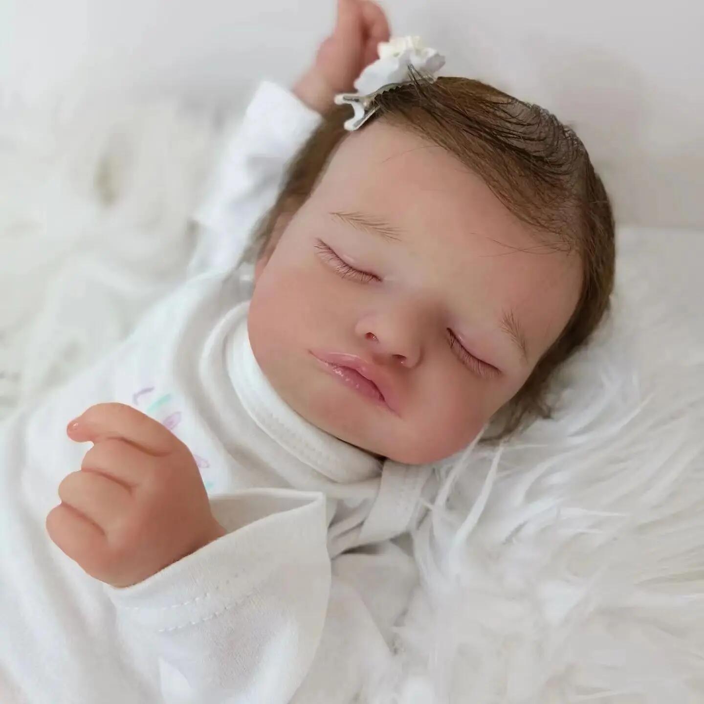 49cm simulación bebé renacido muñeca Rosalie transfronteriza e-commerce suministro entrega de una sola pieza