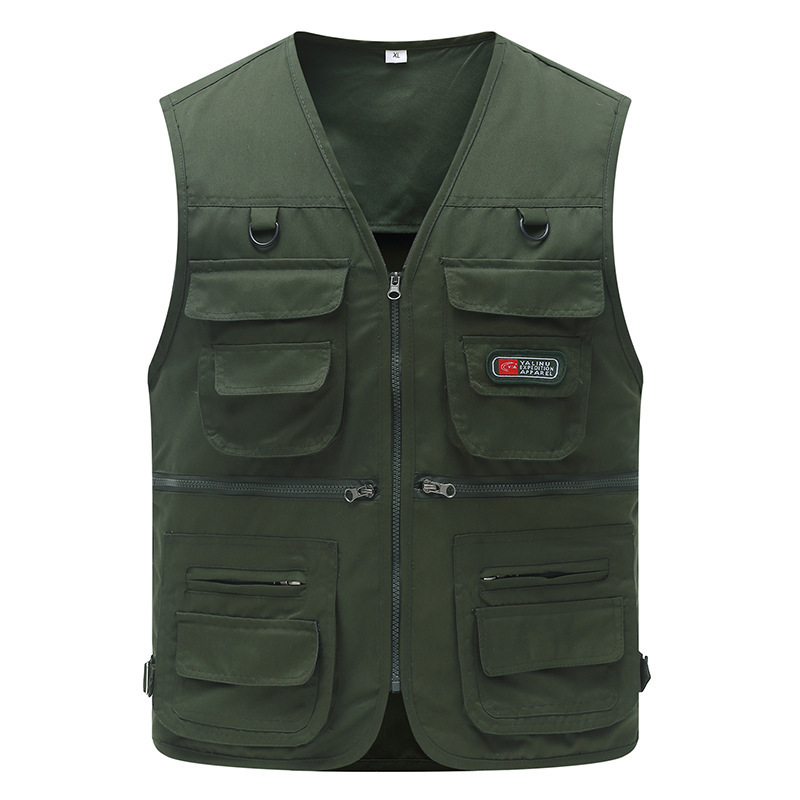 Men's Outdoor Multi-Pocket Vest for Middle-Aged and Elderly, Quick-Dry Vest for Fishing and Photography, Casual Vest for Dad Men's Outdoor Multi-Pocket Vest for Middle-Aged and Elderly, Quick-Dry Vest for Fishing and Photography, Casual Vest for Dad