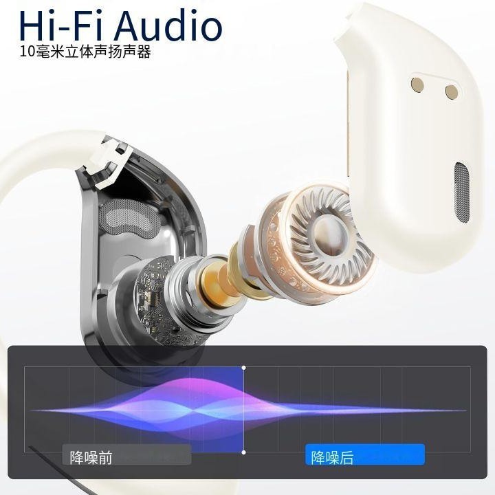 クロスボーダー翻訳ヘッドセット Bluetooth ヘッドセット イヤーフック OWS オープンタイプ ノンインイヤー 人気の 2025 新しいヘッドセット|undefined