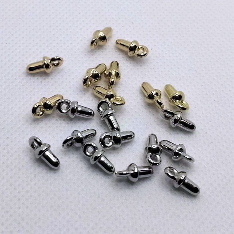 diy beaded jewelry accessories ccb plastic sheep's eyes Cherry beads pacifier nail fat cap nail half hole bead cap