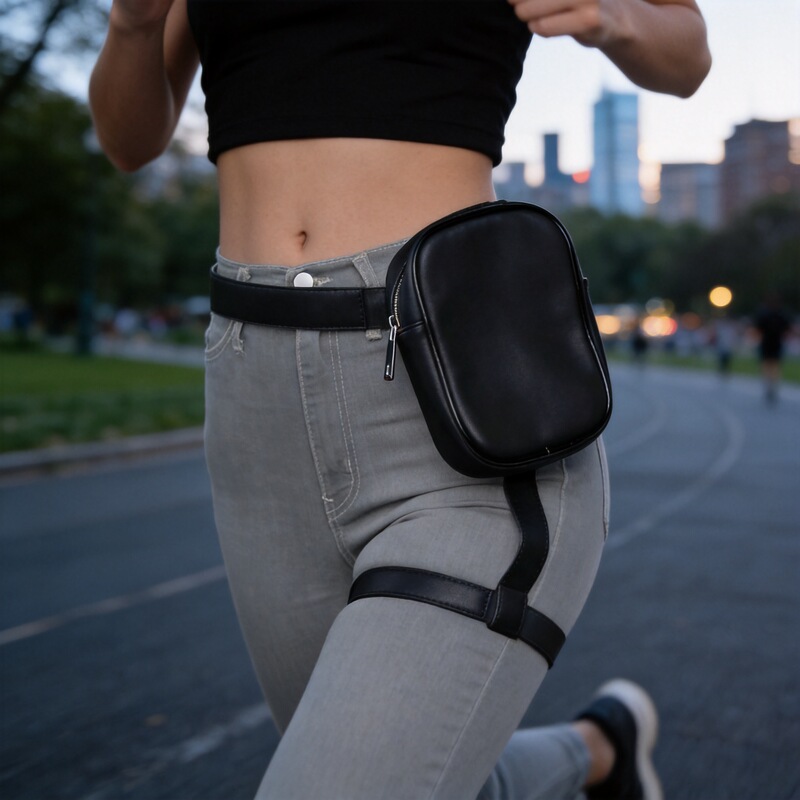 Fashionable Cycling Leg Bag, Sexy Skinny Jeans, Long Leg Bag, Crossbody Bag, Casual Multifunctional Sports Leg Bag