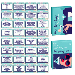 50 Board Game Cards, Multi-Player Interactive Warm-Up Game Cards, Leisure and Entertainment Fun Party Building Cards, Board Game Cards