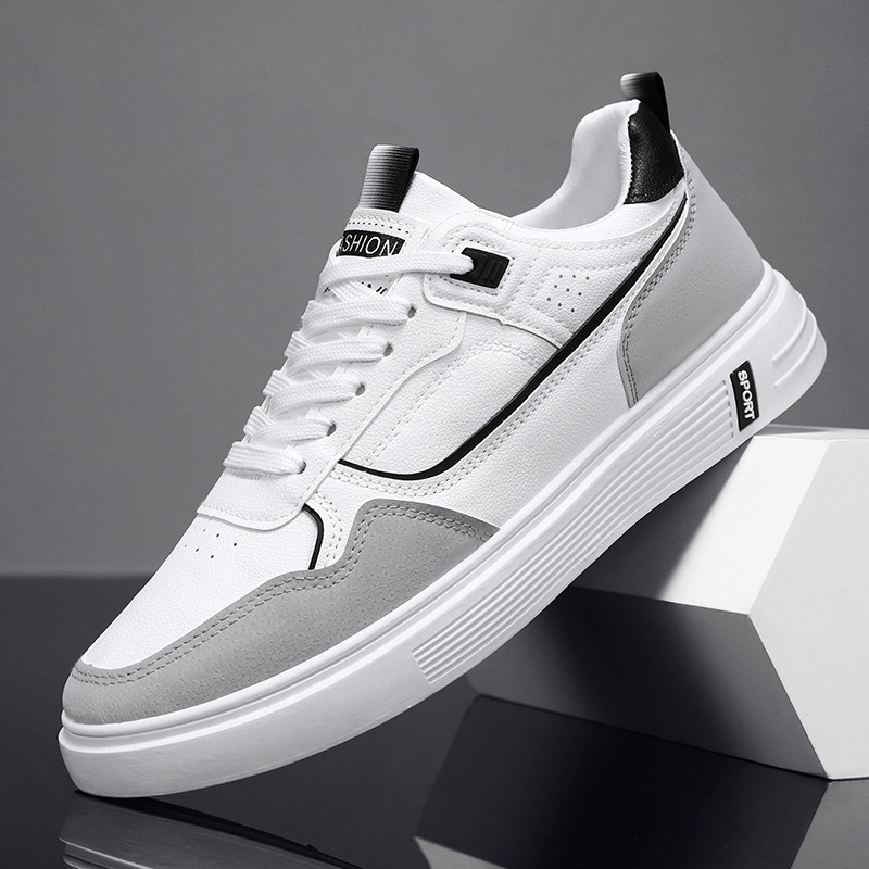 Zapatos de hombre 2024 nuevos zapatos blancos de otoño de moda coreana zapatos de skate juveniles zapatos deportivos casuales de moda hombres