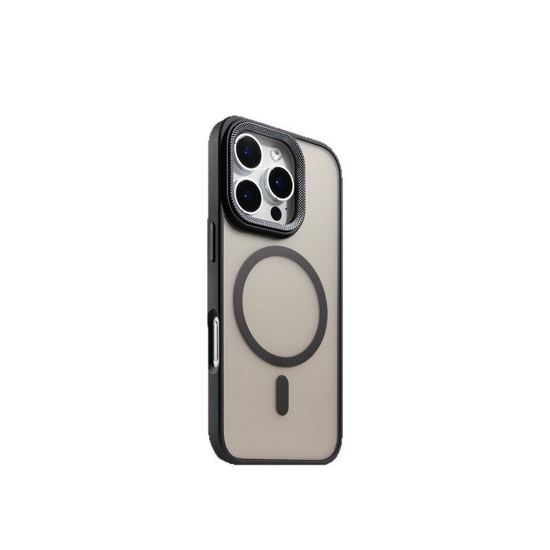 适用iPhone17promax钻纹镜头磁吸手机壳苹果16肤感磨砂15保护套14|undefined