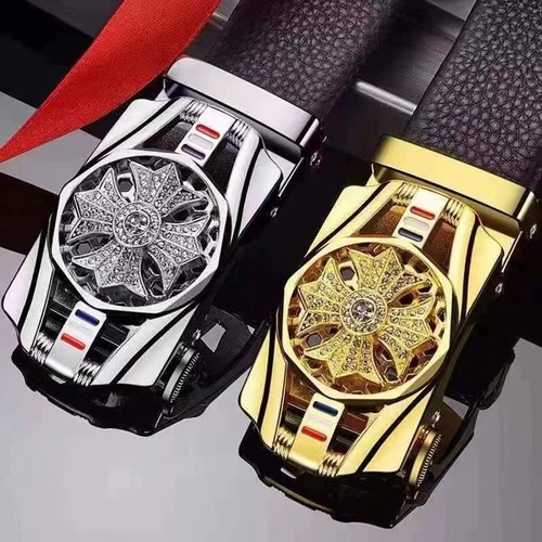 Diamond-encrusted Shilai running belt men's PCV self-belt belt simple trendy belt wholesale