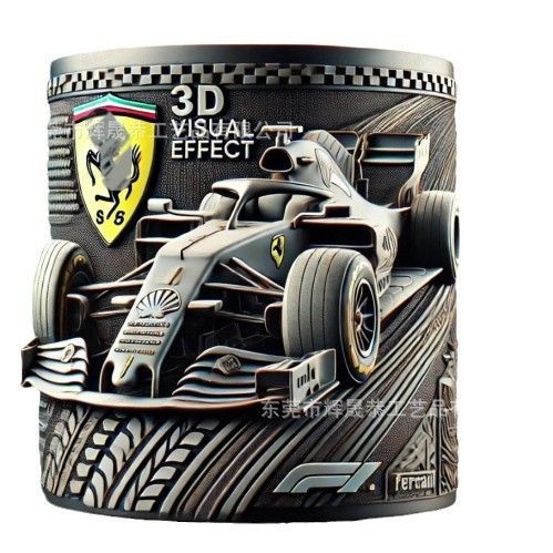 跨境新款Racing Mug F1 Formula Coffee Cup方程式赛车马克杯杯子|undefined