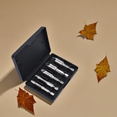 糸切れ取り出し器5点セット高速度鋼シングルヘッド滑り止めねじ取り外し工具六角柄切れねじ取り出し器