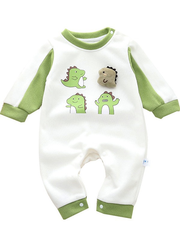 2024 nuevo bebé mono primavera y otoño estilo coreano pequeño dinosaurio mameluco ropa de bebé primavera y otoño mono image 6