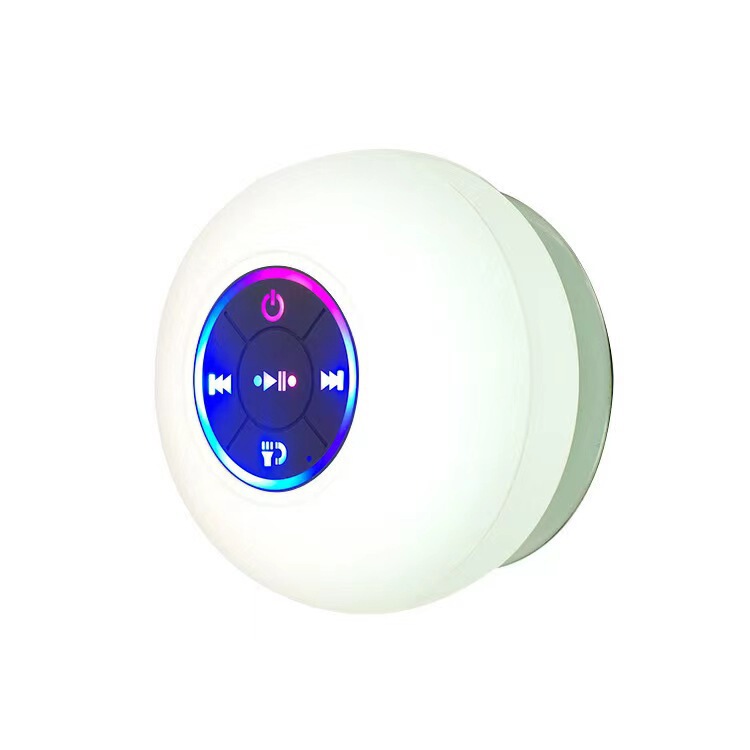 大型吸盤防水 Bluetooth スピーカー 4 レベル LED カラフルな発光ライト付きミニギフトポータブルスピーカー BTS07|undefined