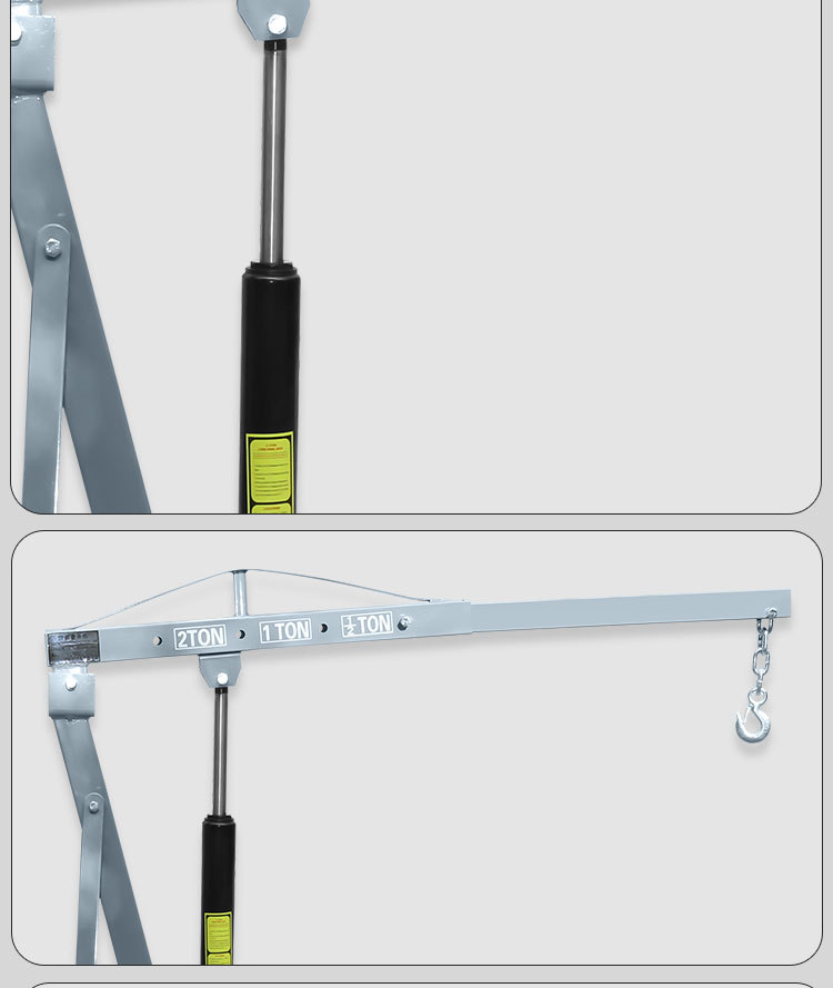 Movable Small Crane Manual Hydraulic Foldable Car Engine Hoist Small Manual Hydraulic Lifting Crane