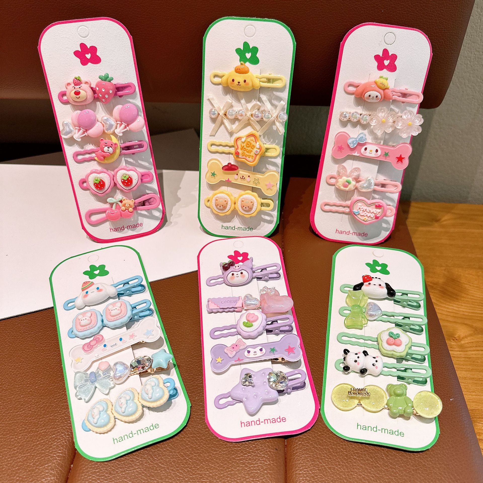 Horquilla de acrílico para niños, clip de pico de pato Sanrio para bebé femenino, accesorios para el cabello de alta calidad para niñas, clip lateral para niñas