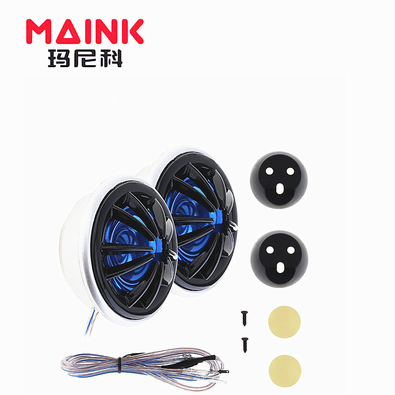 Car Audio Speakers, Center-Mounted External Surround Front and Rear Dual Speakers, Blue Tp-066 High-Pitched Modified Car Speakers