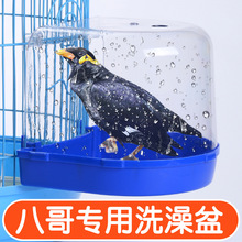 鹦鹉八哥洗澡盆特大号虎皮玄凤鸟用洗澡盒外内挂用品大全
